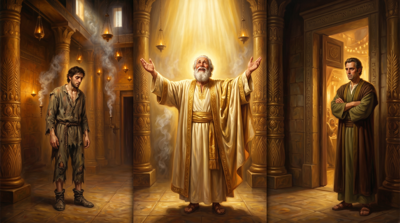 The three parables — lost coin, lost sheep, lost son